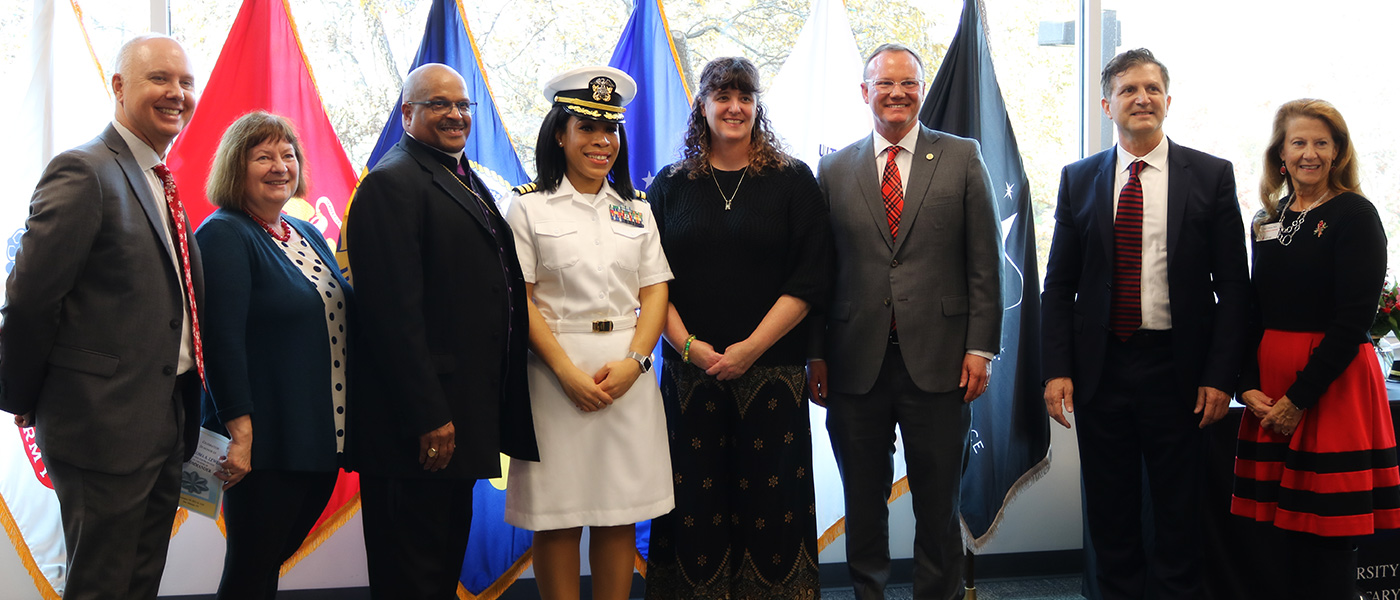UIW Military Graduate is Honored and Promoted to O-5 Commander at Veterans Graduation Reception