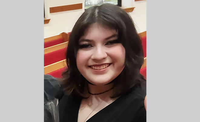 Grace Tellez, a senior at St. Anthony