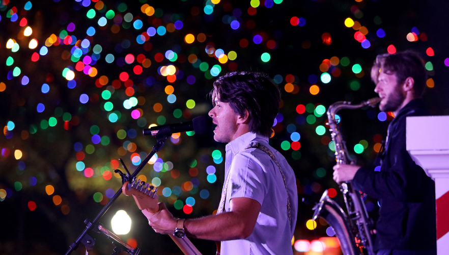 Band performing