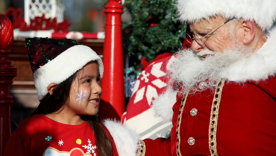 Kid with Santa