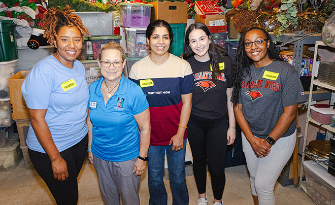 Volunteers at Meet the Mission