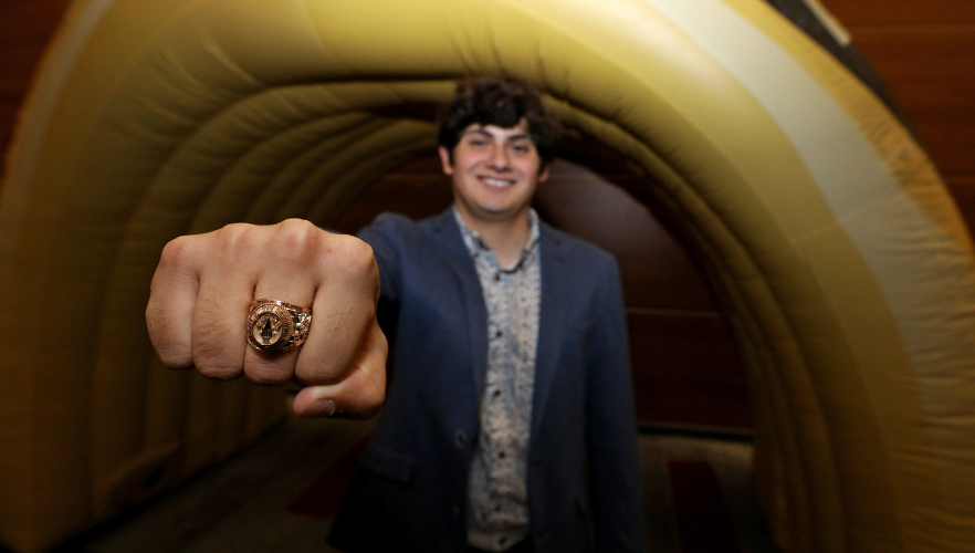 Student with ring
