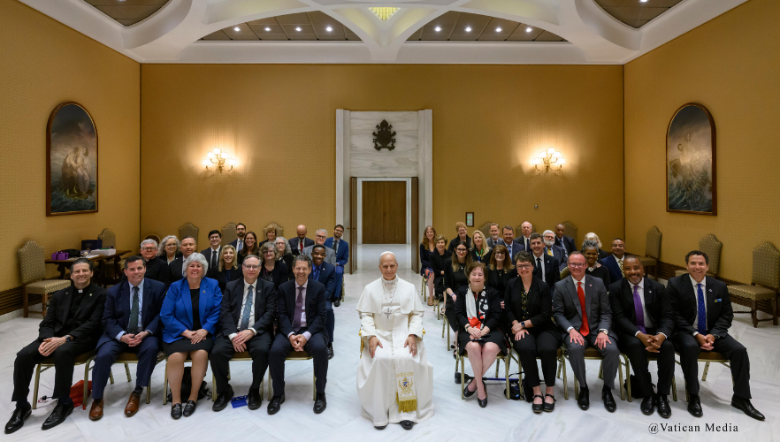 University of the Incarnate Word President Thomas M. Evans, PhD, Pope Leo XIV and others